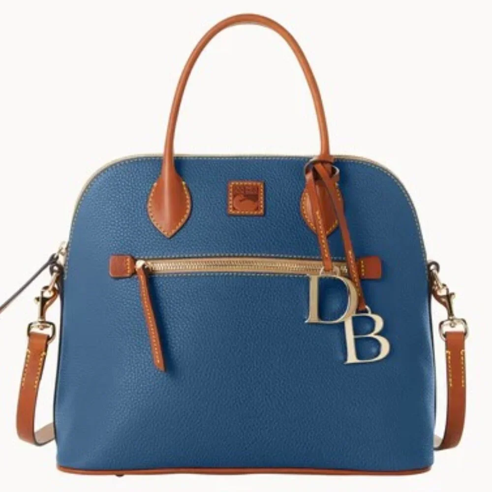 Dooney & Bourke Pebble Grain LARGE Domed Satchel/Shoulder Bag/Crossbody Bag - Picture 4 of 15